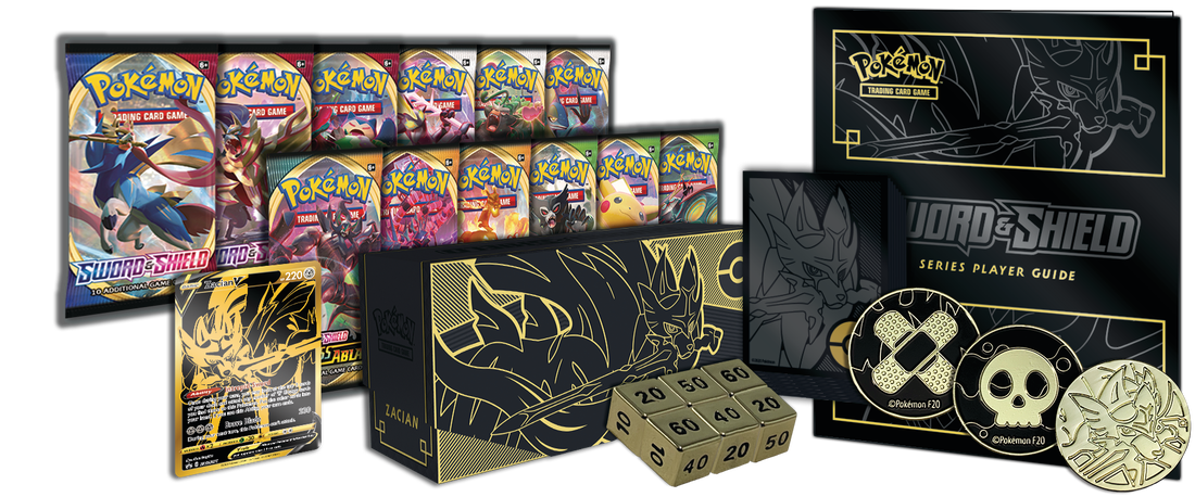 Sword & Shield Elite Trainer Box Plus—Zacian/Zamazenta – Table